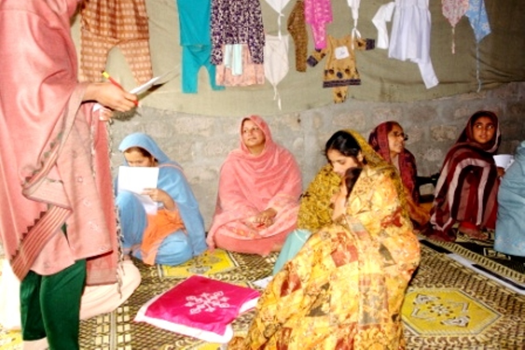 Training on Civic Education at Sewing Centre after Earthquake 2005